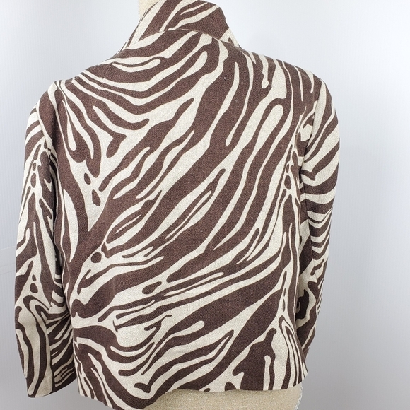 MICHAEL Kors Women poncho cape 100% linen size 14P - Picture 7 of 13